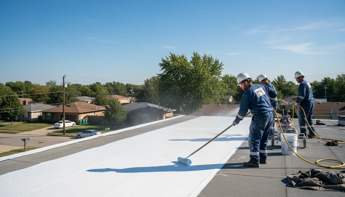 Commercial roof coating in Pipestem, WV near me